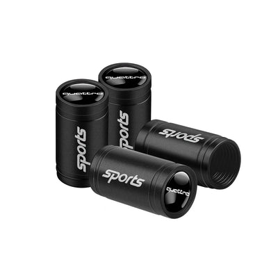 Bouchon Valve Audi Quattro noir - vue arrière - Becquet Voiture