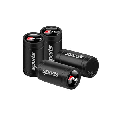 Bouchon Valve Audi RS noir - vue arrière - Becquet Voiture
