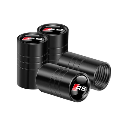 Bouchon Valve Audi RS noir - vue de profil - Becquet Voiture