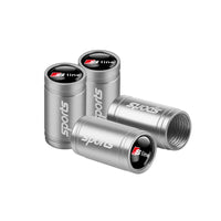 Bouchon Valve Audi S Line argent - packshot studio - Becquet Voiture