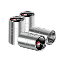 Bouchon Valve Audi S Line argent - vue de trois-quarts - Becquet Voiture