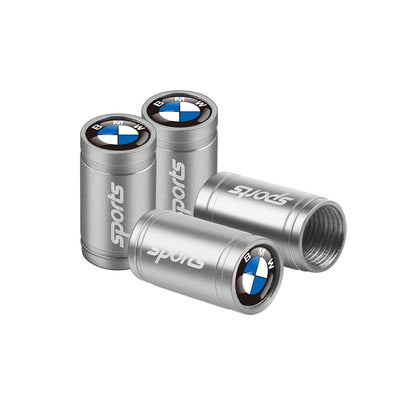 Bouchon Valve BMW aluminium argent - vue arrière - Becquet Voiture