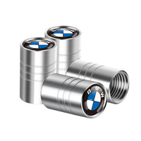 Bouchon Valve BMW aluminium argent - vue de face - Becquet Voiture