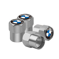 Bouchon Valve BMW aluminium argent - vue de profil - Becquet Voiture