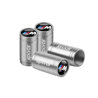 Bouchon Valve BMW M Performance Aluminium Argent - vue arrière - Becquet Voiture