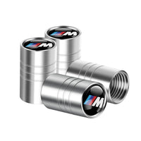 Bouchon Valve BMW M Performance Aluminium Argent - vue de profil - Becquet Voiture