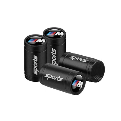 Bouchon Valve BMW M Performance Aluminium Noir - vue arrière - Becquet Voiture
