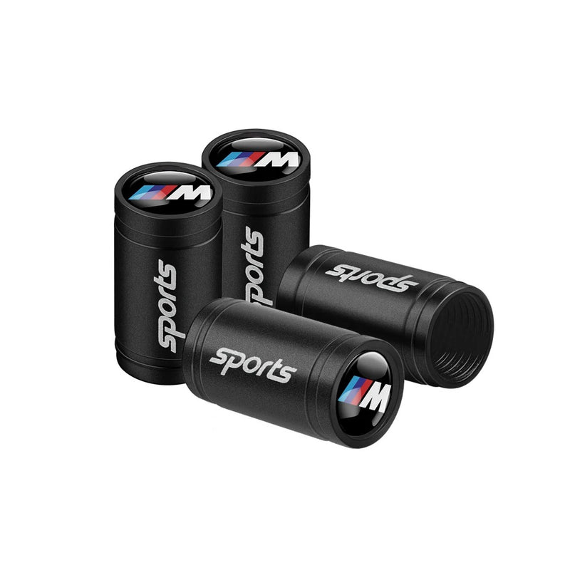 Bouchon Valve BMW M Performance Aluminium Noir - vue arrière - Becquet Voiture