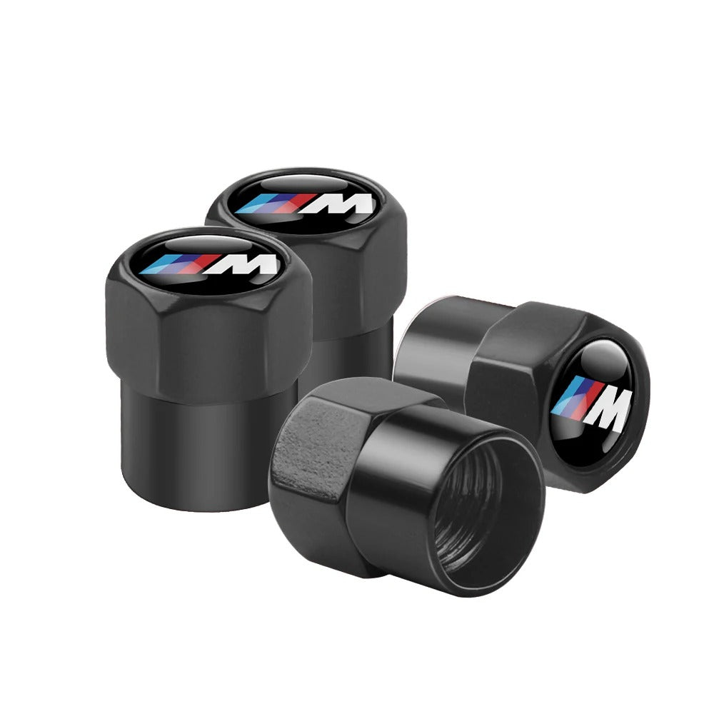 Bouchon Valve BMW M Performance Aluminium Noir - vue de face - Becquet Voiture
