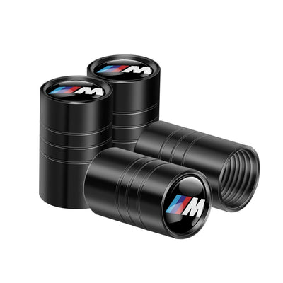 Bouchon Valve BMW M Performance Aluminium Noir - vue de profil - Becquet Voiture