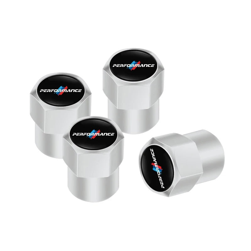Bouchon Valve BMW M Performance argent - vue de face - Becquet Voiture