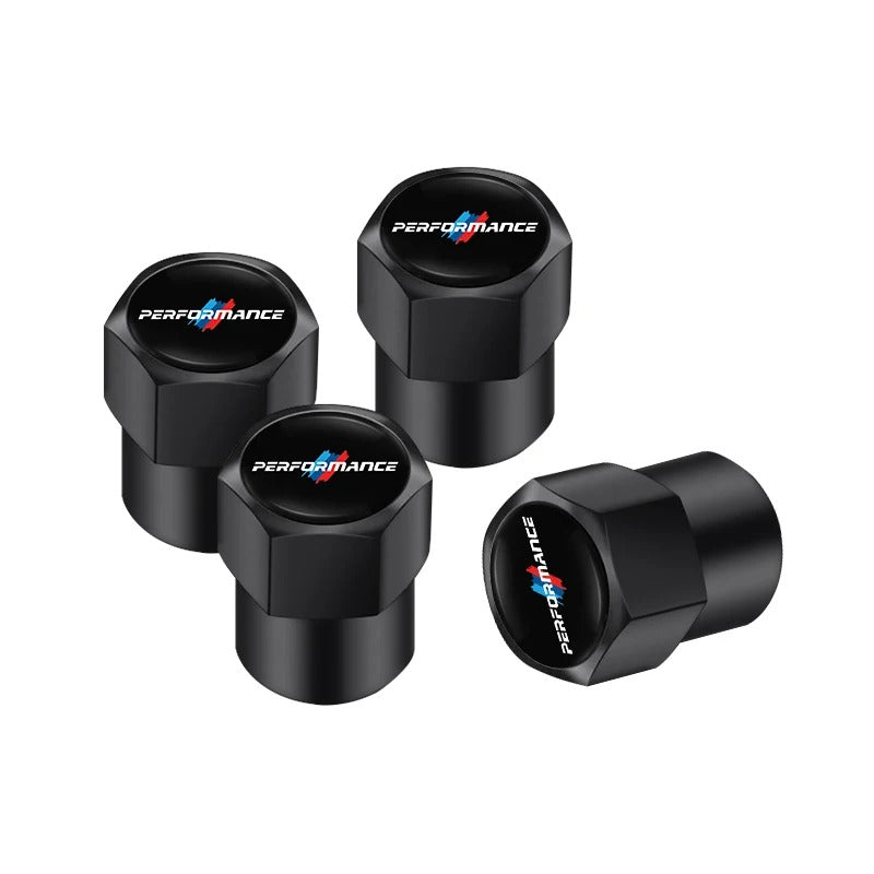Bouchon Valve BMW M Performance noir - vue de face - Becquet Voiture