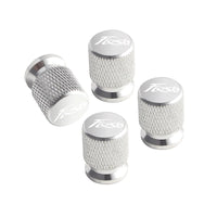Ford Fiesta Silver Aluminum Valve Cap - front view - Becquet Voiture