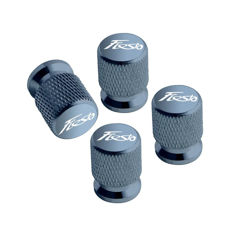 Bouchon Valve Ford Fiesta Aluminium Gris - vue de face - Becquet Voiture
