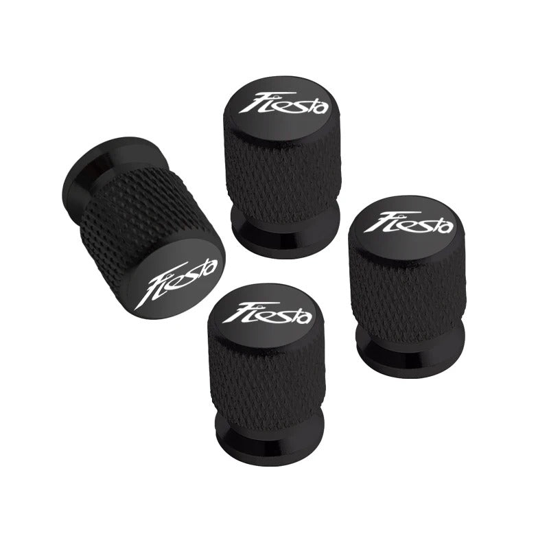 Bouchon Valve Ford Fiesta Aluminium noir - vue de face - Becquet Voiture