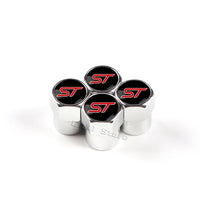 Ford ST Line Silver Valve Cap - side view - Becquet Voiture