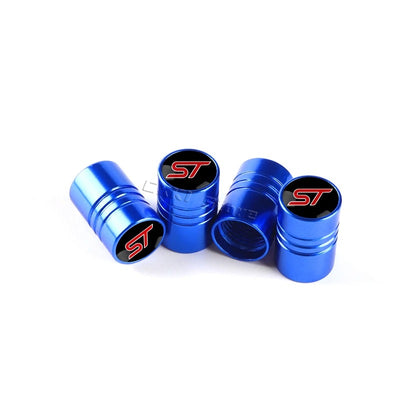 Bouchon Valve Ford ST Line Bleu - vue de profil - Becquet Voiture