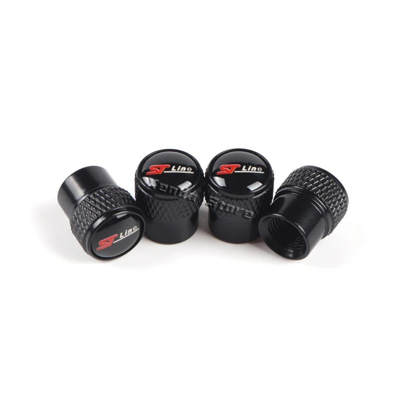 Bouchon Valve Ford ST Line Noir - vue de face - Becquet Voiture