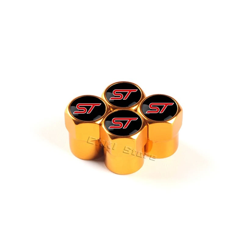 Bouchon Valve Ford ST Line Orange - vue de face - Becquet Voiture