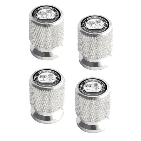 Mercedes Valve Cap AFFALTERBACH silver - front view - Becquet Voiture