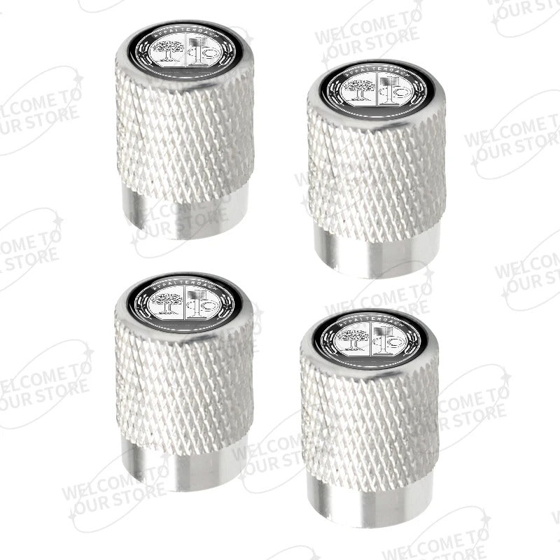 Bouchon Valve Mercedes AFFALTERBACH argent - vue de profil - Becquet Voiture