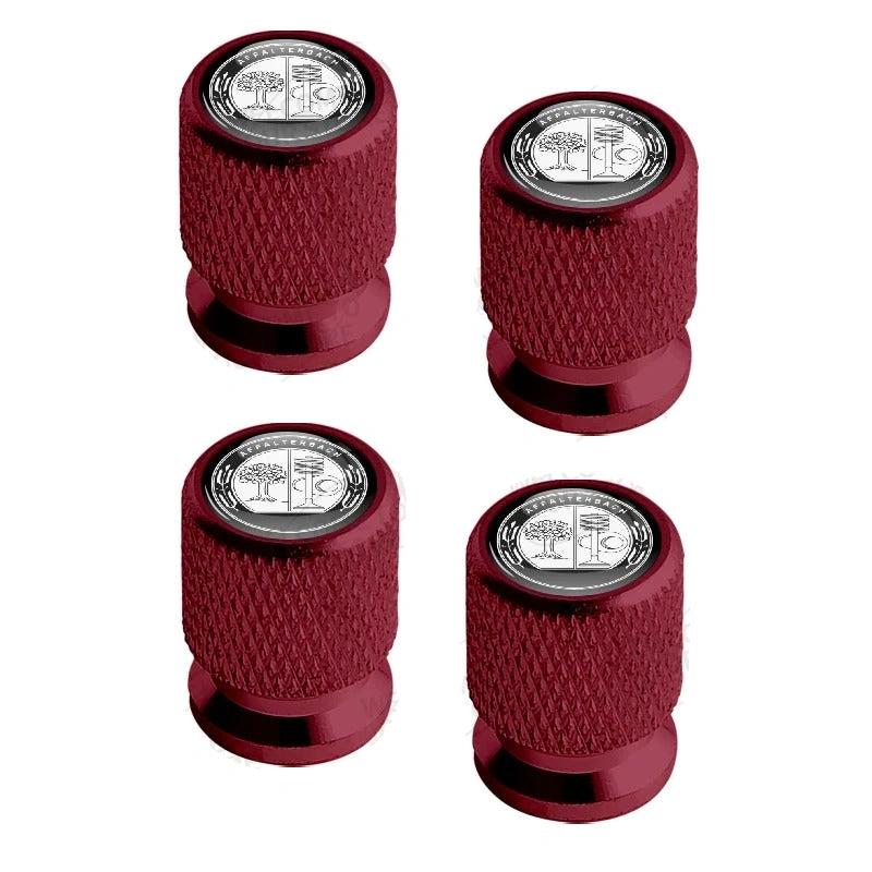 Bouchon Valve Mercedes AFFALTERBACH rouge - vue de face - Becquet Voiture