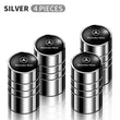 Bouchon Valve Mercedes Benz Rond Argent