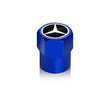 Bouchon Valve Mercedes métal bleu