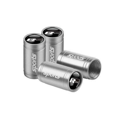 Bouchon Valve Volkswagen Aluminium argent - vue de profil 2 - Becquet Voiture