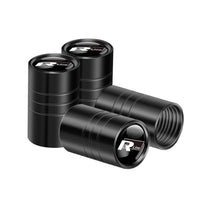 Bouchon Valve Volkswagen Aluminium noir - packshot studio - Becquet Voiture