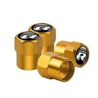 Bouchon Valve Volkswagen métal orange - installé sur véhicule - Becquet Voiture