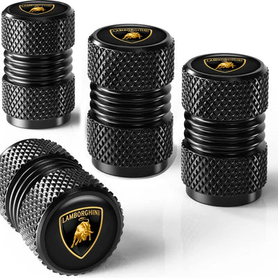 Bouchons de Valve Métal Lamborghini Urus Gallardo Aventador (4 Pièces) - vue de face - Becquet Voiture