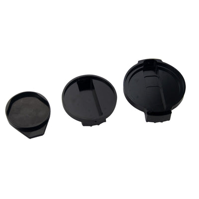 Bouchons Moteur Noirs VW Golf 6 GTI R Scirocco - packshot studio - Becquet Voiture