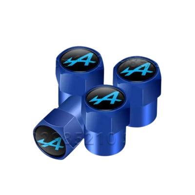 Bouchons Valve Alpine A110 Aluminium - installé sur véhicule - Becquet Voiture
