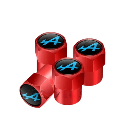 Bouchons Valve Alpine A110 Aluminium - vue arrière - Becquet Voiture