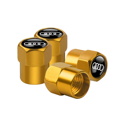 Bouchons Valve Audi RS S-line Aluminium - détail du montage - Becquet Voiture