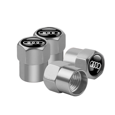 Bouchons Valve Audi RS S-line Aluminium - packshot studio - Becquet Voiture