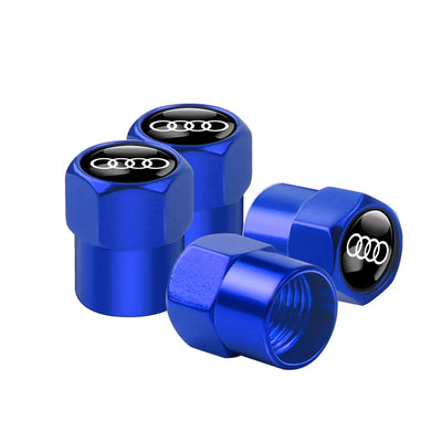 Bouchons Valve Audi RS S-line Aluminium - vue de dessus - Becquet Voiture