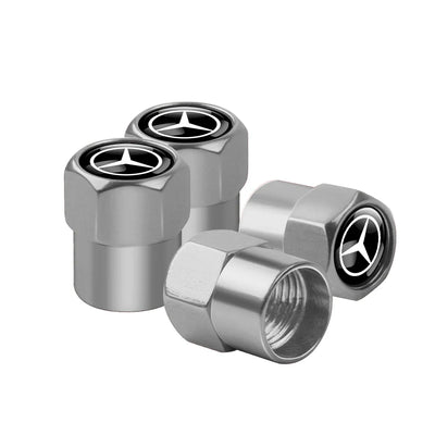 Bouchons Valve Mercedes AMG Aluminium - vue de trois-quarts - Becquet Voiture