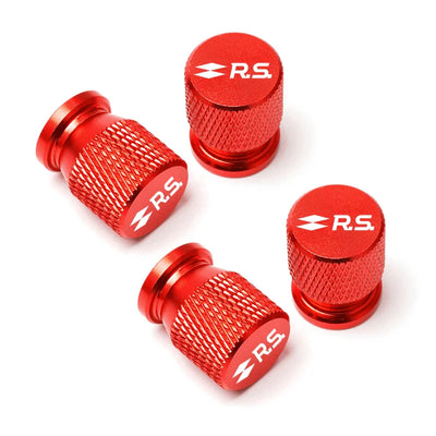 Bouchons Valve Renault Sport RS Aluminium Lot 4 - détail du montage - Becquet Voiture