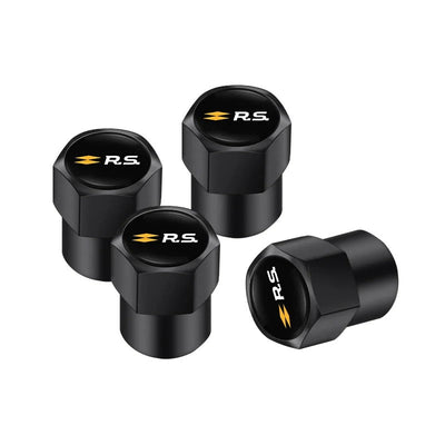 Bouchons Valve Renault Sport RS Aluminium Lot 4 - packshot studio 2 - Becquet Voiture