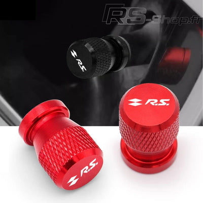 Bouchons Valve Renault Sport RS Aluminium Lot 4 - vue arrière - Becquet Voiture