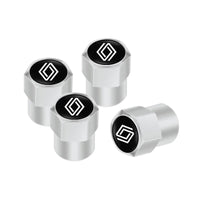 Bouchons Valve Renault Sport RS Aluminium Lot 4 - vue de dessus - Becquet Voiture