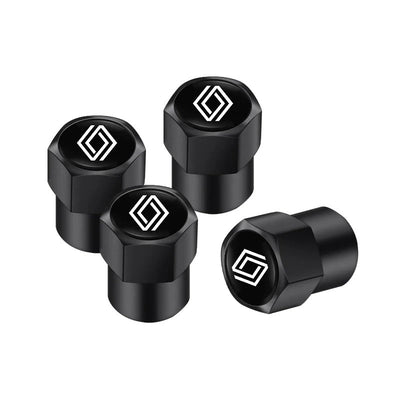 Bouchons Valve Renault Sport RS Aluminium Lot 4 - vue de face 2 - Becquet Voiture