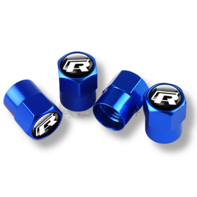 Bouchons Valve VW R GTI Aluminium - installé sur véhicule - Becquet Voiture
