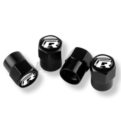 Bouchons Valve VW R GTI Aluminium - vue arrière - Becquet Voiture