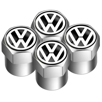 Bouchons Valve VW R GTI Aluminium - vue de dessus - Becquet Voiture