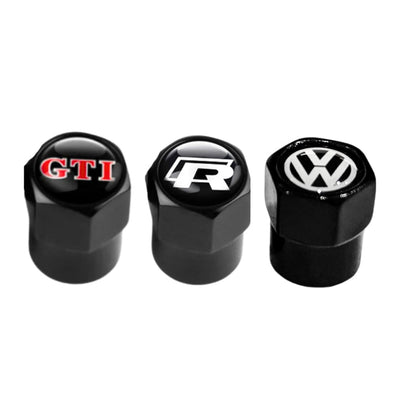 Bouchons Valve VW R GTI Aluminium - vue de face - Becquet Voiture