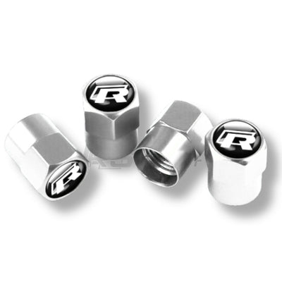 Bouchons Valve VW R GTI Aluminium - vue de trois-quarts - Becquet Voiture