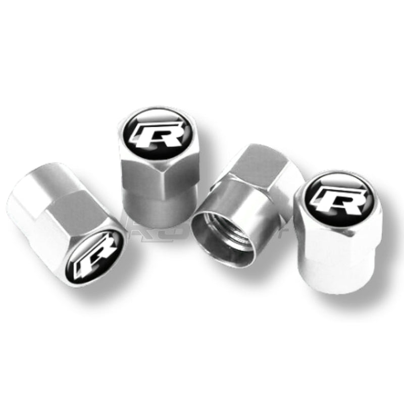 Bouchons Valve VW R GTI Aluminium - vue de trois-quarts - Becquet Voiture